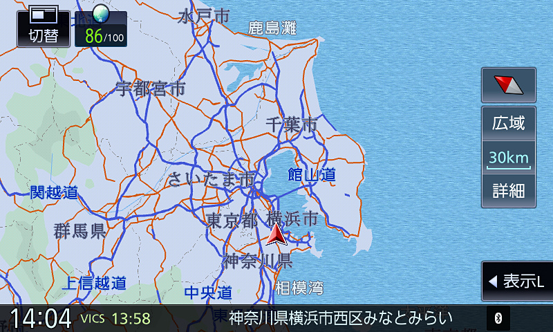 500mスケールより上は大きな移動をする際などに利用するイメージ