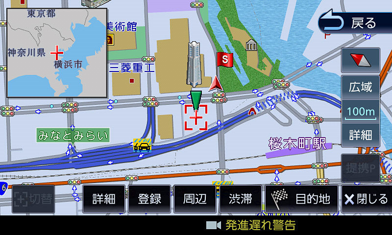 もちろん地図上でも確認できる