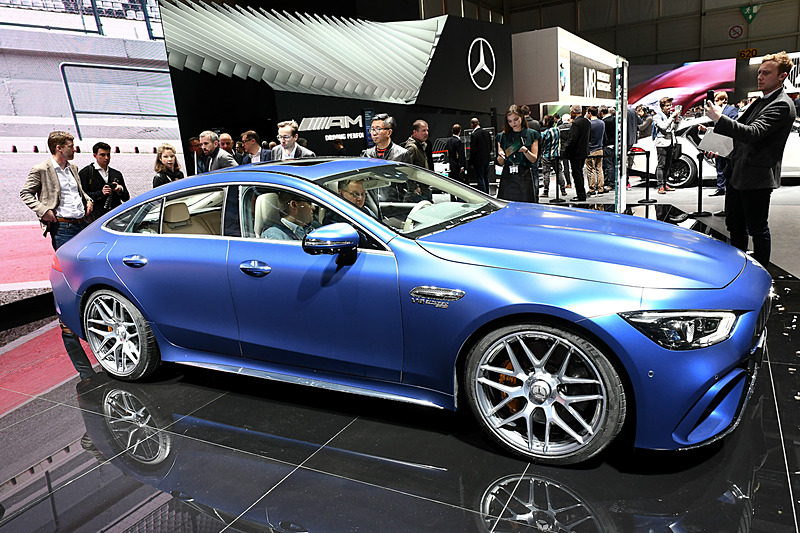会場に展示されたメルセデス AMG GT 63 S 4MATIC＋