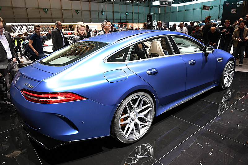 会場に展示されたメルセデス AMG GT 63 S 4MATIC＋