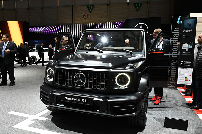 会場では新型Gクラスベースの「メルセデス AMG G 63」も公開（写真はEdition 1）