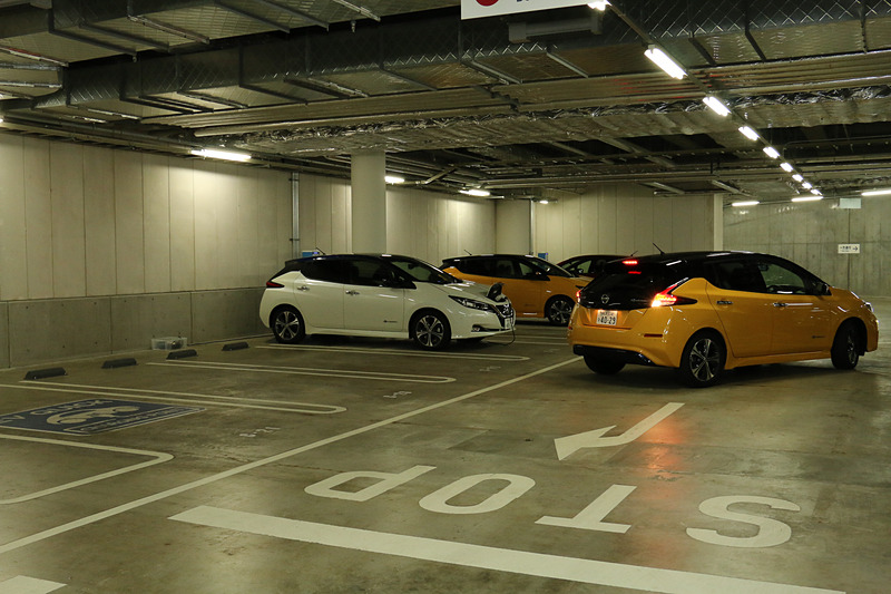 駐車場を使ったプロパイロット パーキングのデモも実施された