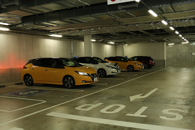 駐車場を使ったプロパイロット パーキングのデモも実施された