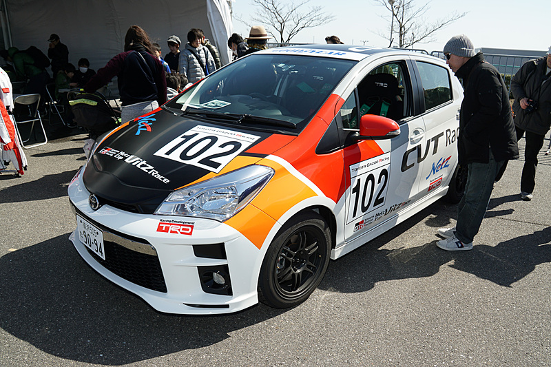 ルマン24時間やWRC参戦マシンなどが展示されるトヨタブース