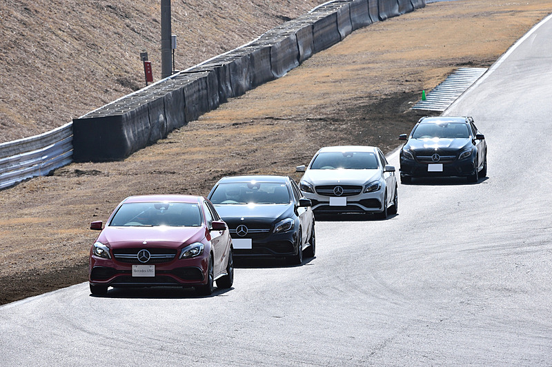 富士ショートコースでAMG 45シリーズのハイパフォーマンスを満喫