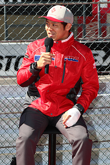 今シーズンはチームHRCで参戦する高橋巧選手