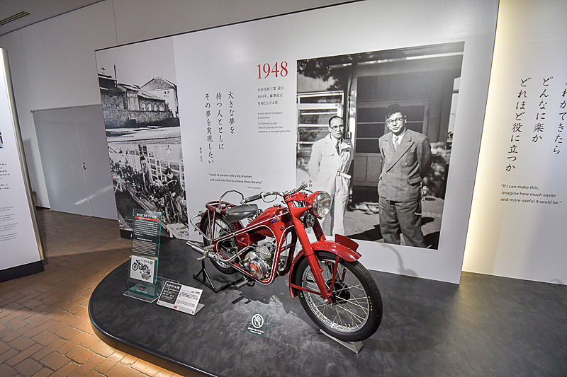 1階部分がリニューアルして新展示「Honda　夢と挑戦の軌跡」を開催