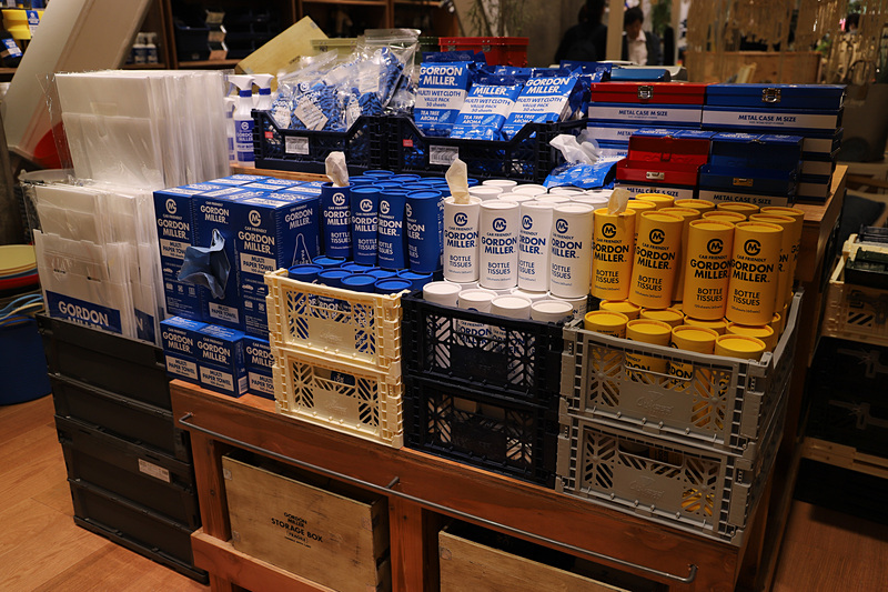 カーメンテナンス用品をメインに取り扱う派生ブランド「GORDON MILLER」の商品も展開される
