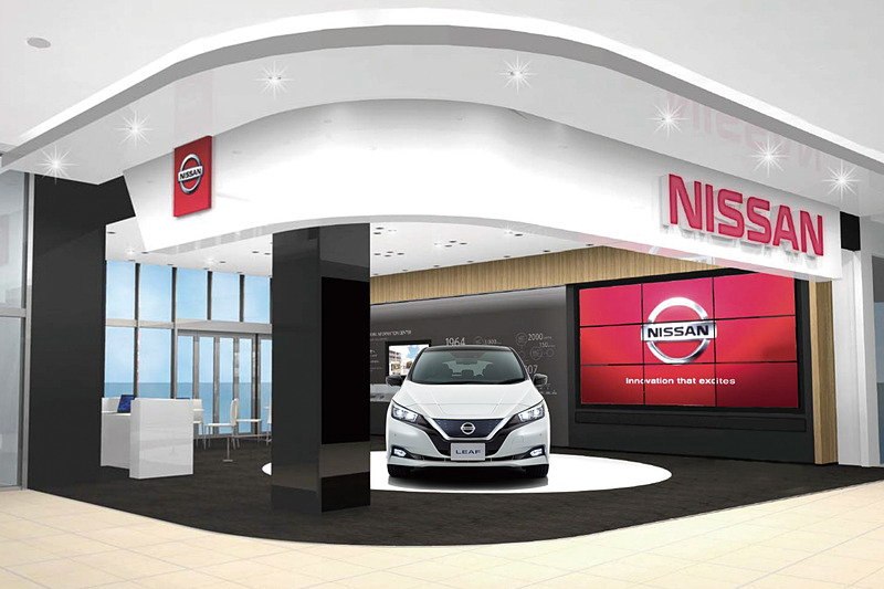 イオンモール座間の1階に開設された「NISSAN ZAMA INFORMATION CENTER」