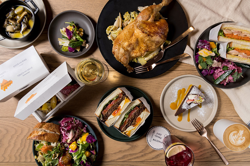 「THE SPINDLE」で提供されるカフェメニュー