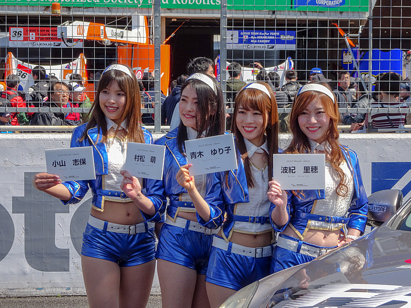 岡山国際サーキットのサーキットクイーンも勢揃い