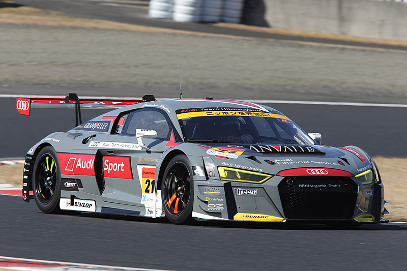 21号車Hitotsuyama Audi R8 LMS（リチャード・ライアン/富田竜一郎/篠原拓郎組、DL）