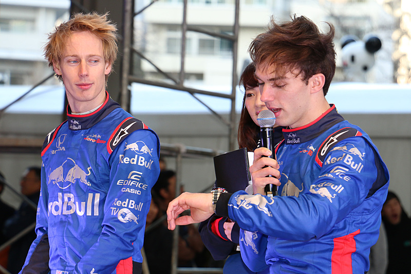 「トロロッソモデルでデザインがかっこいいことも気に入っている」とガスリー選手