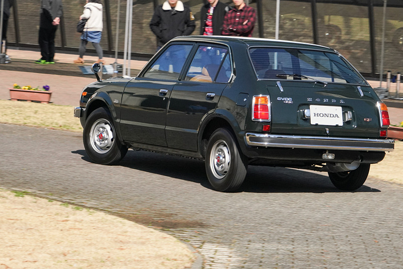 シビック CVCCのデモンストレーション走行