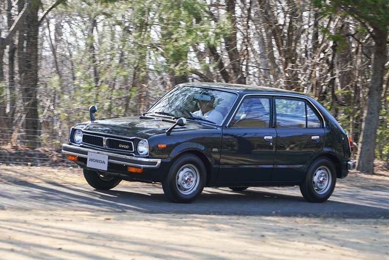 シビック CVCCのデモンストレーション走行