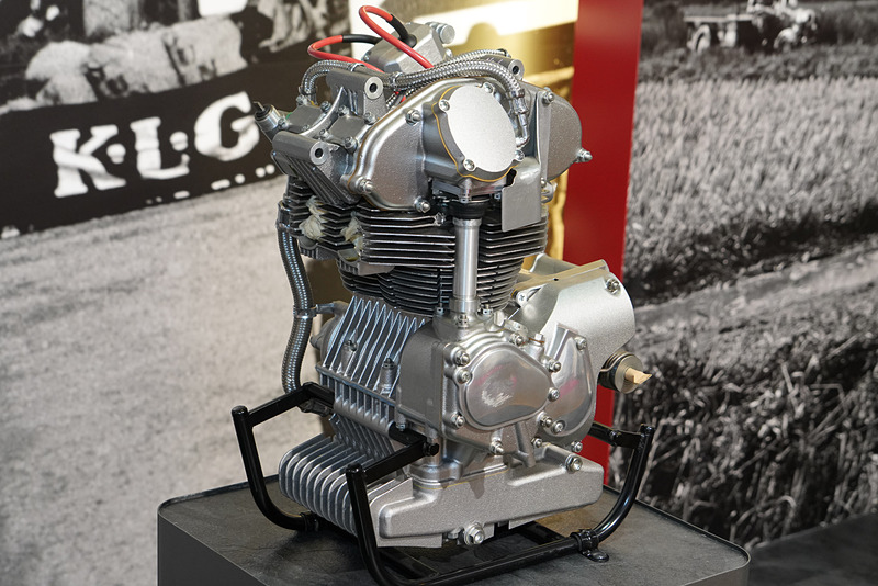 RC142のエンジン。最高出力は18PS/13000rpm