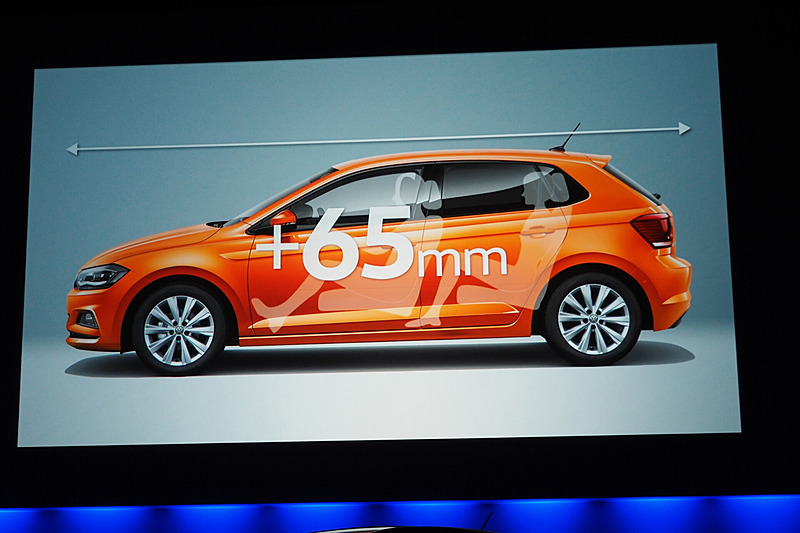 ホイールベースを65mm延長