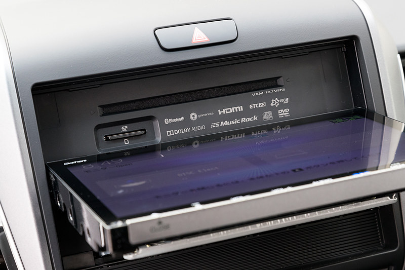 VXM-187VFNiのAV機能は、TV 地デジ12セグ+ワンセグ、DVDビデオ、DVD-VRモード（CPRM）、CD録音（ミュージックラックR）、CD（CD±R/RW）、USB（音楽/動画）-オプション-、SD カード（音楽/動画）、BluetoothR （オーディオ）、HDMI 接続-オプション-、iPod/iPhone 対応-オプション-、車種専用音響設定（tuned by DIATONE SOUND）