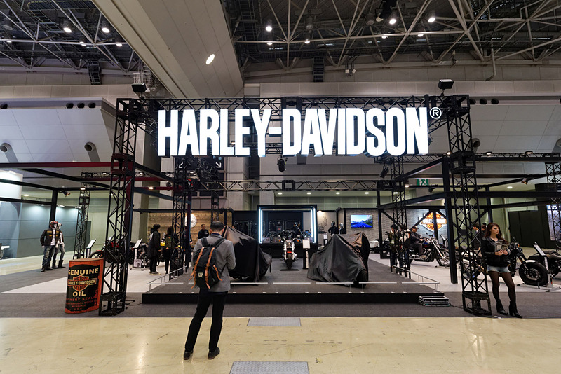 ハーレーダビッドソンのブース