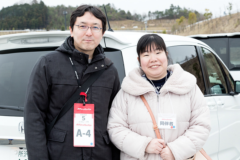 フリード Modulo Xに試乗した池谷さん