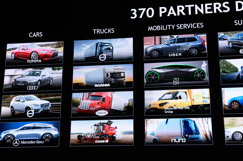 トヨタ自動車、ゼンリンなど日本メーカーの名前もある