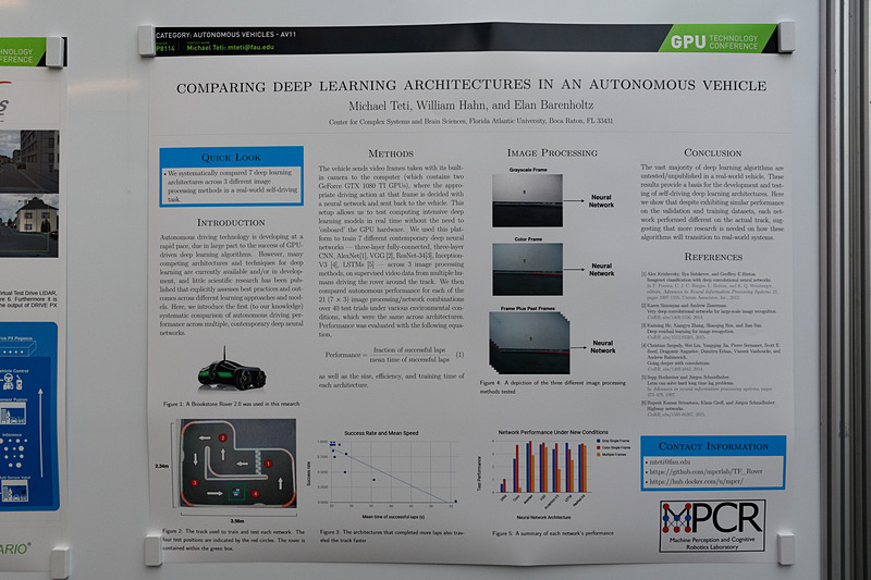 各種の研究成果。自動運転分野のものも見かけることができる