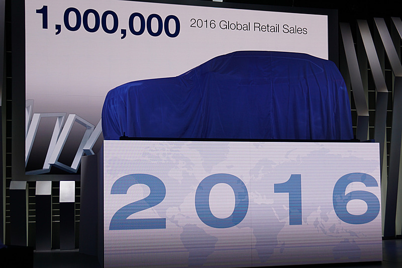 2016年のグローバル販売台数が100万台を達成