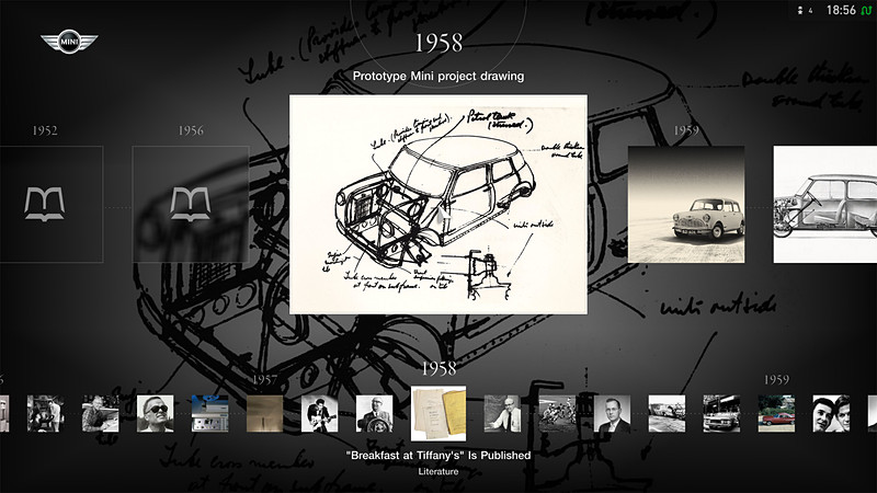 「ミニ」(写真左)、「ルノー スポール」(写真右)のブランドセントラルでは、ミュージアムが見られるように