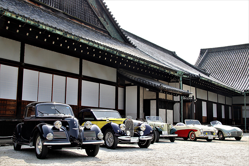 元離宮二条城でクラシックカーの美を競う祭典「コンコルソ デレガンツァ京都2018」が開幕