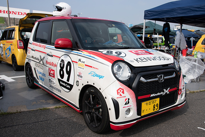予選を終えた89号車 ケンウッドモデューロN-ONE号。結果は43位