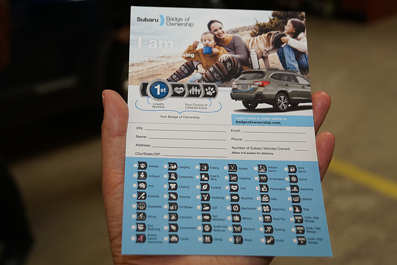 SOAが展開する自分のクルマに趣味などを組み合わせたバッヂをプレゼントするキャンペーンなど、ユーザーとディーラーのかかわりを深めるコンテンツを展開する