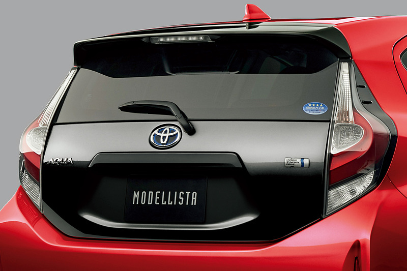 「バックドア」「リヤルーフスポイラー」「ミラーカバー」を専用にブラックアウト