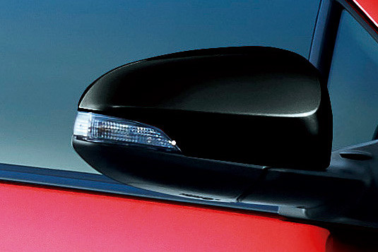 「バックドア」「リヤルーフスポイラー」「ミラーカバー」を専用にブラックアウト