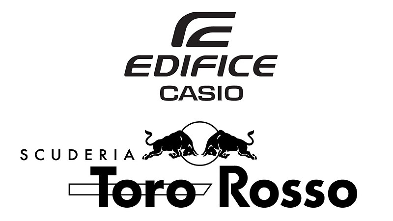 裏ぶたに刻印されるスクーデリア・トロ・ロッソのチームロゴ。写真はEFR-559TRP-2AJRの背面デザイン