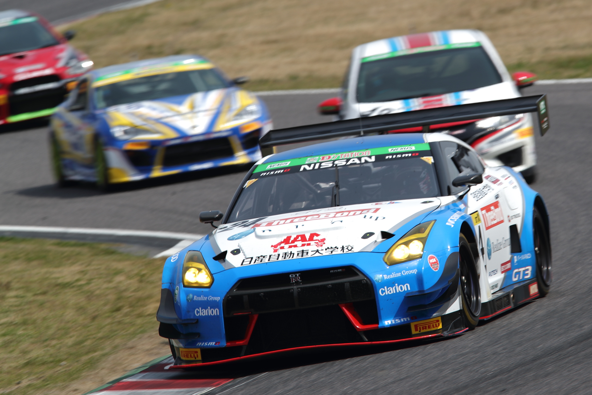 2位 No.24 スリーボンド 日産自動車大学校 GT-R（R35GTR）内田優大/藤井誠暢/平峰一貴