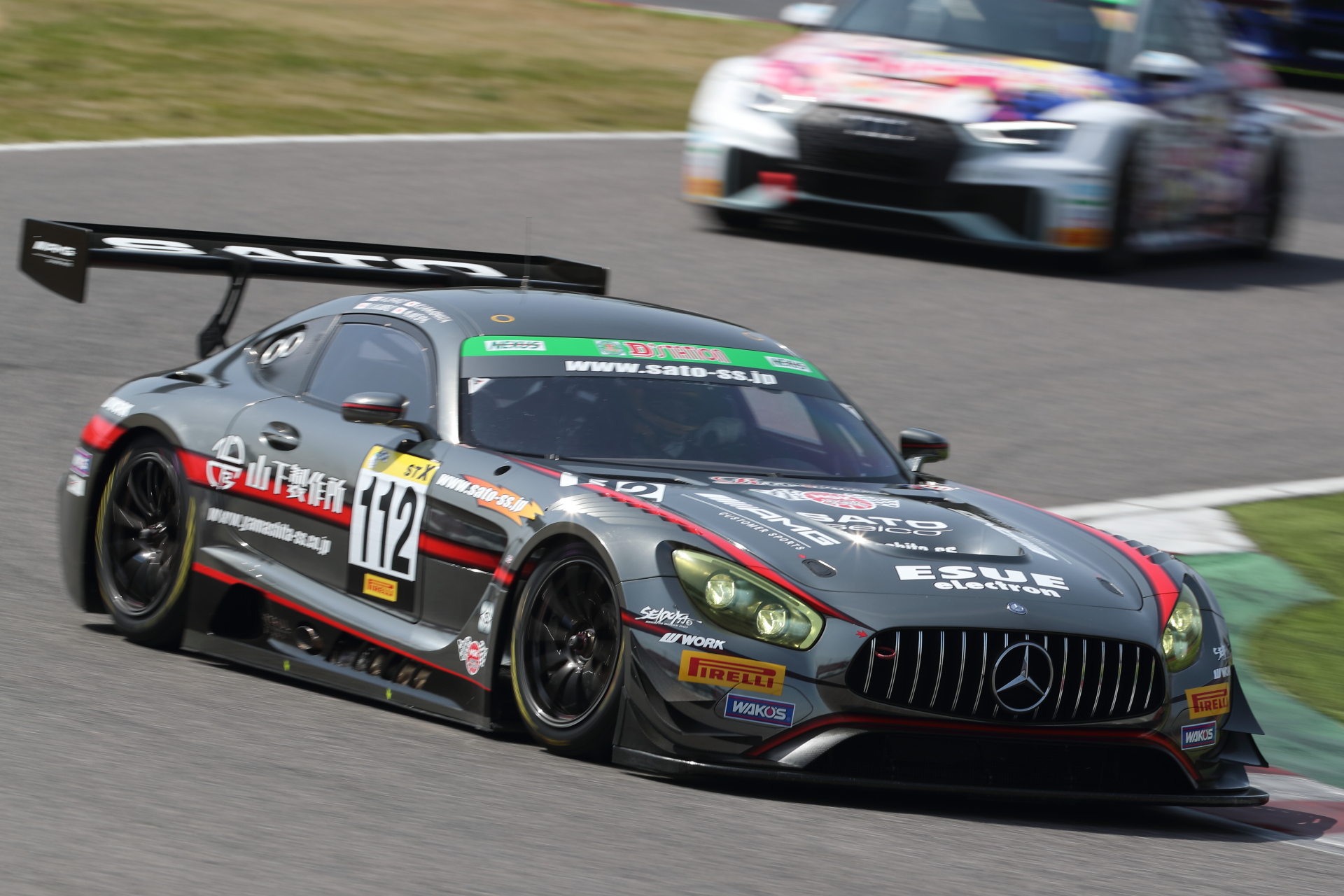 6位 No.112 SATO - YAMASHITA - SS AMG GT3（C190）佐藤敦/山下亮生/久保宣夫