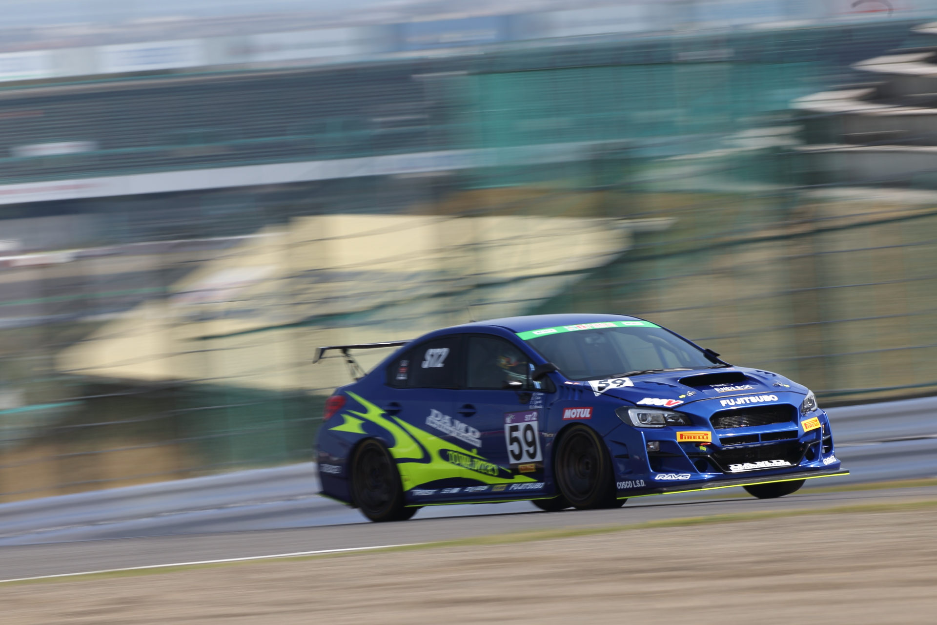 1位 No.59 DAMD MOTUL ED WRX STI（VAB）大澤学/後藤比東至/井口卓人/石坂瑞基