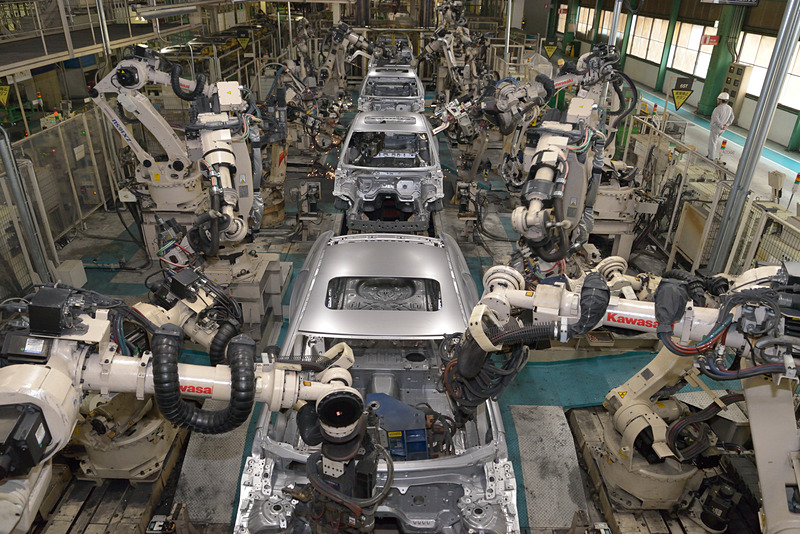 「アテンザ」「CX-5」を製作する防府工場のH2工場