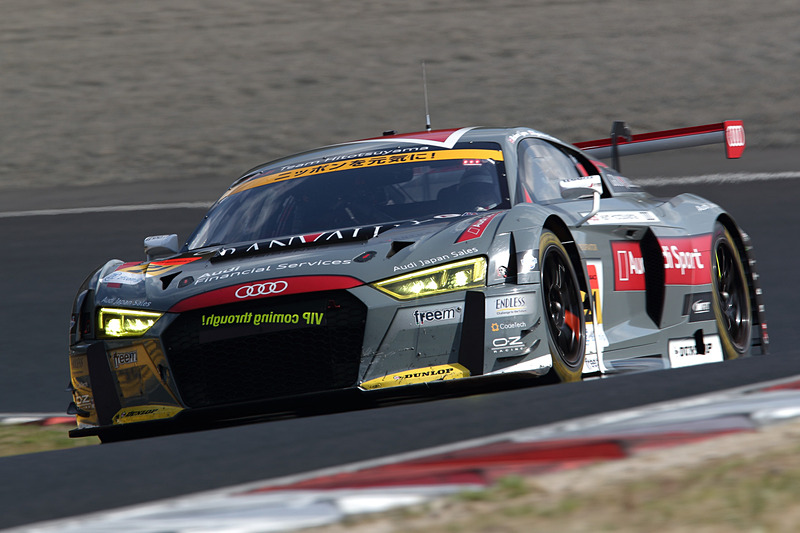 ピットストップまでトップだった21号車 Hitotsuyama Audi R8 LMS（リチャード・ライアン/富田竜一郎組）はマシントラブルでリタイア