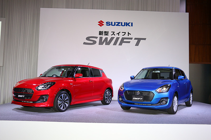 日本では2017年1月に発売された新型スイフト