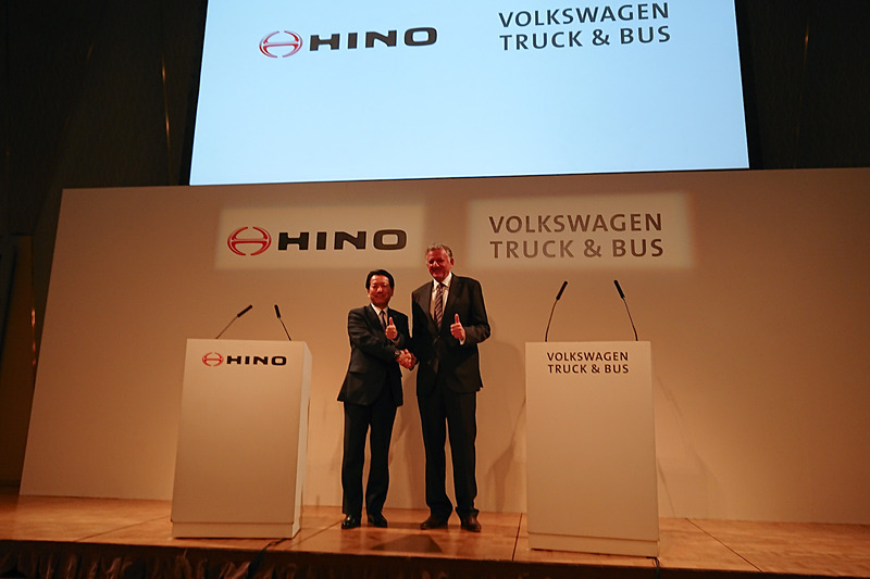 日野自動車と独フォルクスワーゲン トラック＆バスが戦略的協力関係の構築に向け合意