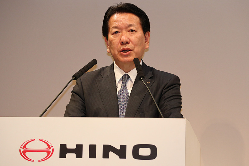 「日野は今後もトヨタグループの一員」と語る下氏