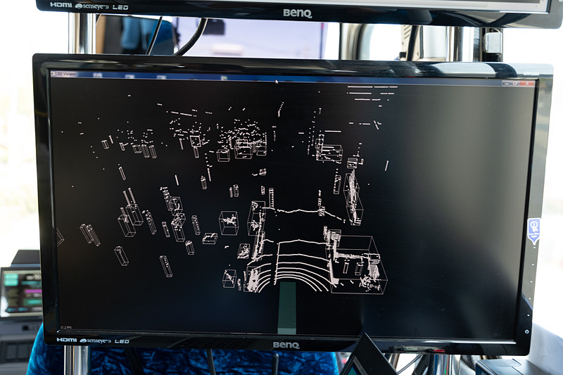 LiDARの認識画面