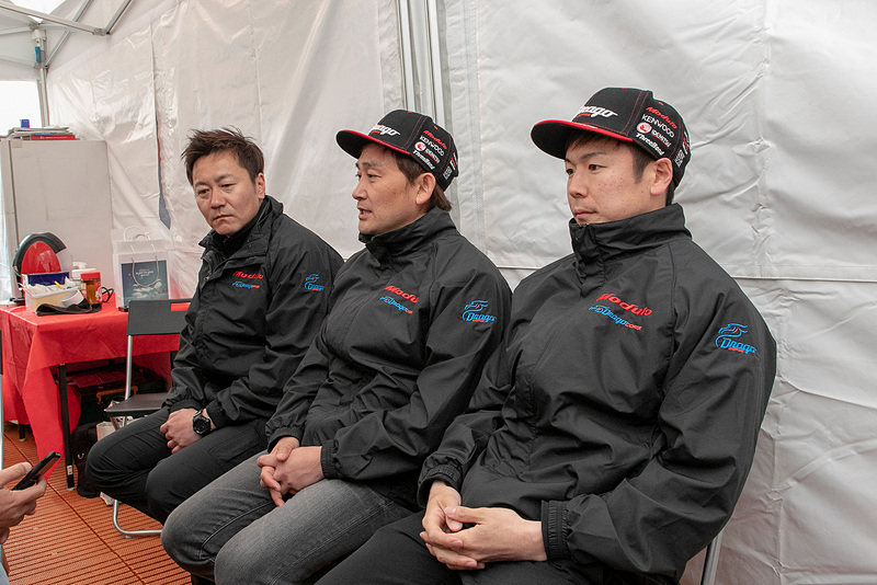 レース後に行なわれたチームの会見の模様