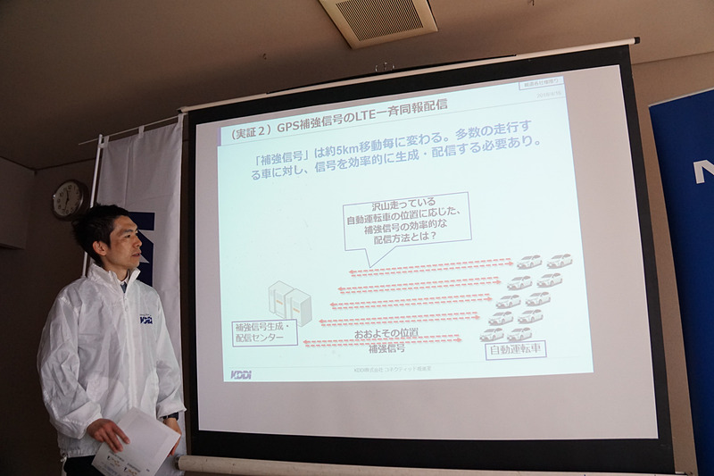 実証実験の概要を示すスライド