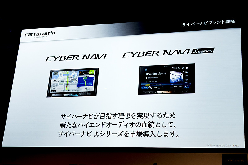 2018年モデルは「サイバーナビ」と「サイバーナビxシリーズ」の2ラインになる