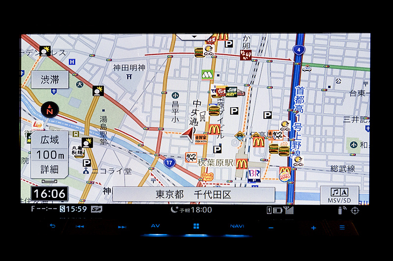 ファストフード。こちらも駐車場の有無が分かる