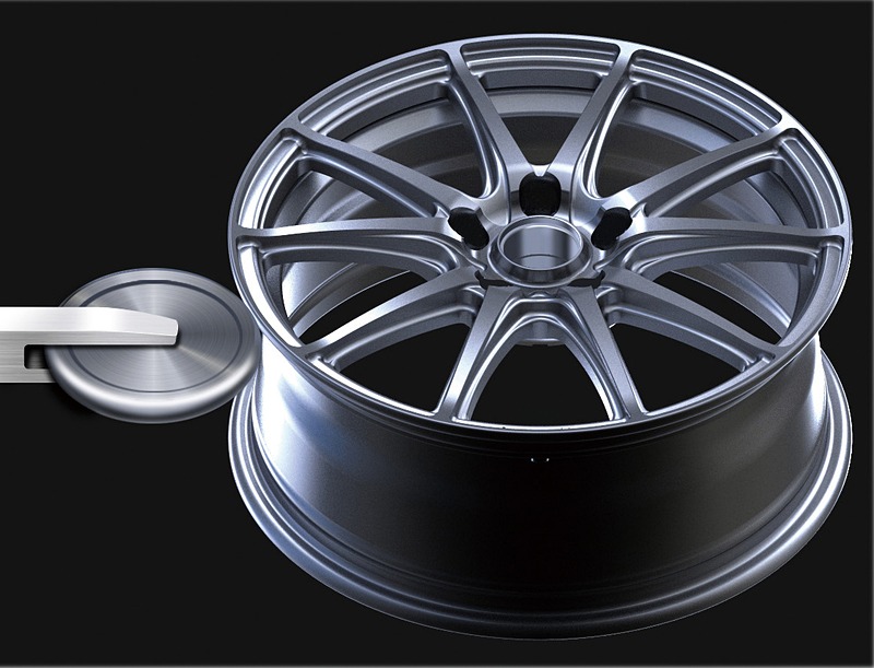 リムの成型には軽量化と強度向上を狙ってフローフォーミング製法を導入している。これは鋳造でベースを作ったあと、スピニングマシンと呼ぶ圧力を加える機械でリム部を押し伸ばす製法。厚みを薄くすると同時に金属組織の密度が高まり、強度を高めることができる