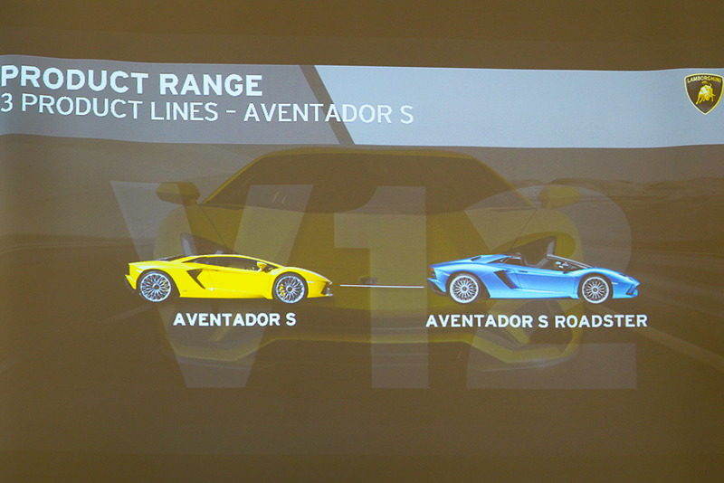 アヴェンタドール Sのラインアップ