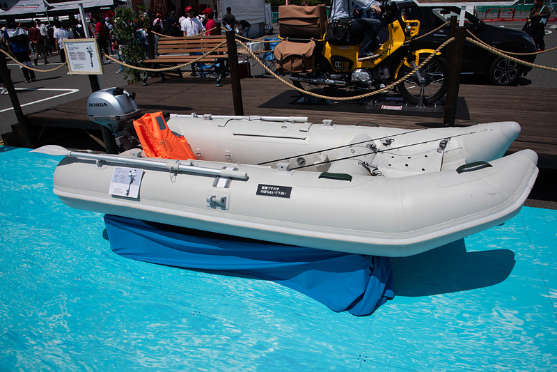 船外機の展示コーナー